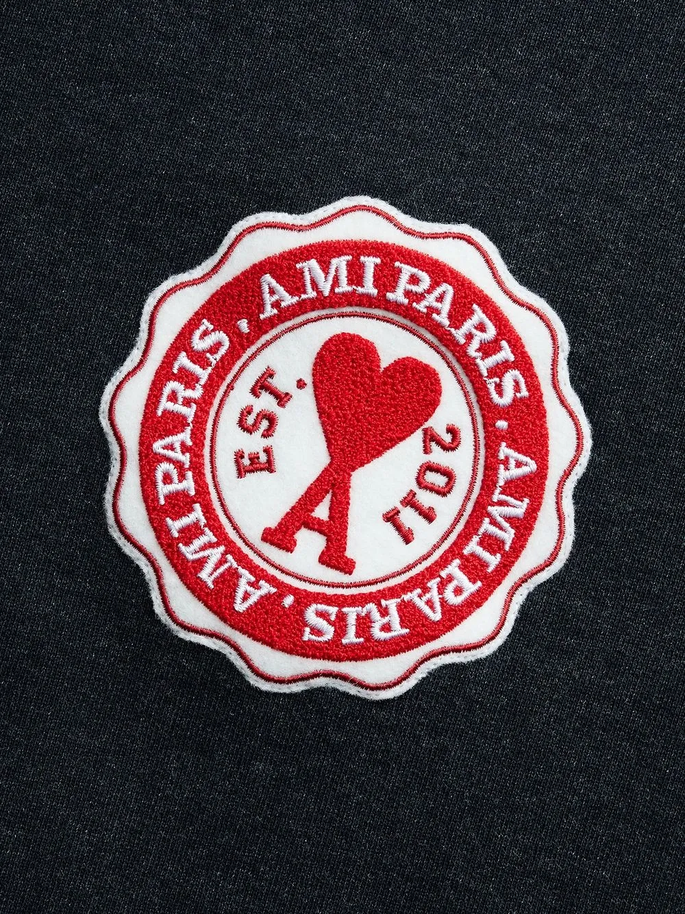 AMI Paris Ami De Coeur モノグラム セーター | ブラック | FARFETCH JP