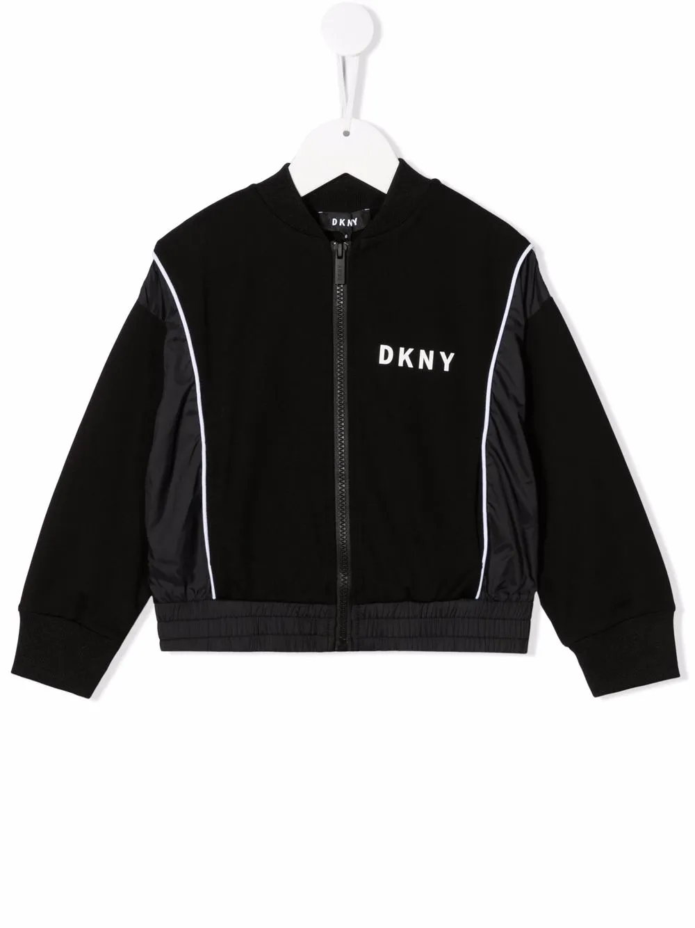 

Dkny Kids chamarra con logo estampado - Negro