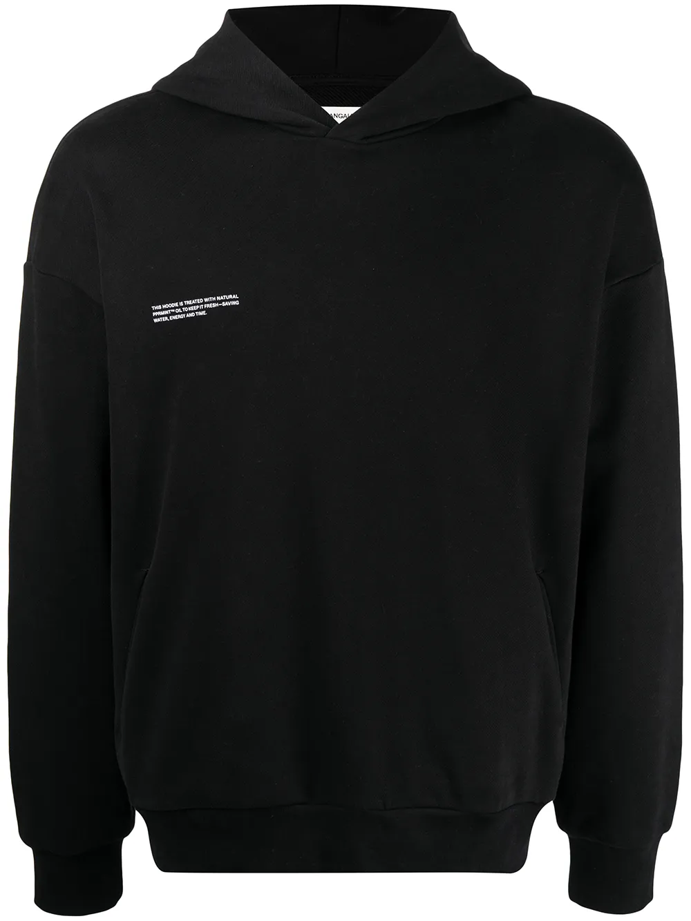 

Pangaia 365 stamp-effect hoodie - Black