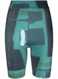 Henrik Vibskov graphic-print shorts - Green