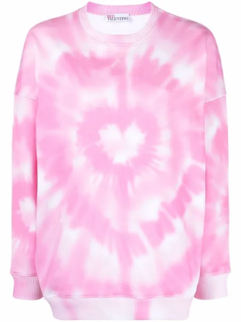 RED Valentino heart-motif cotton sweatshirt