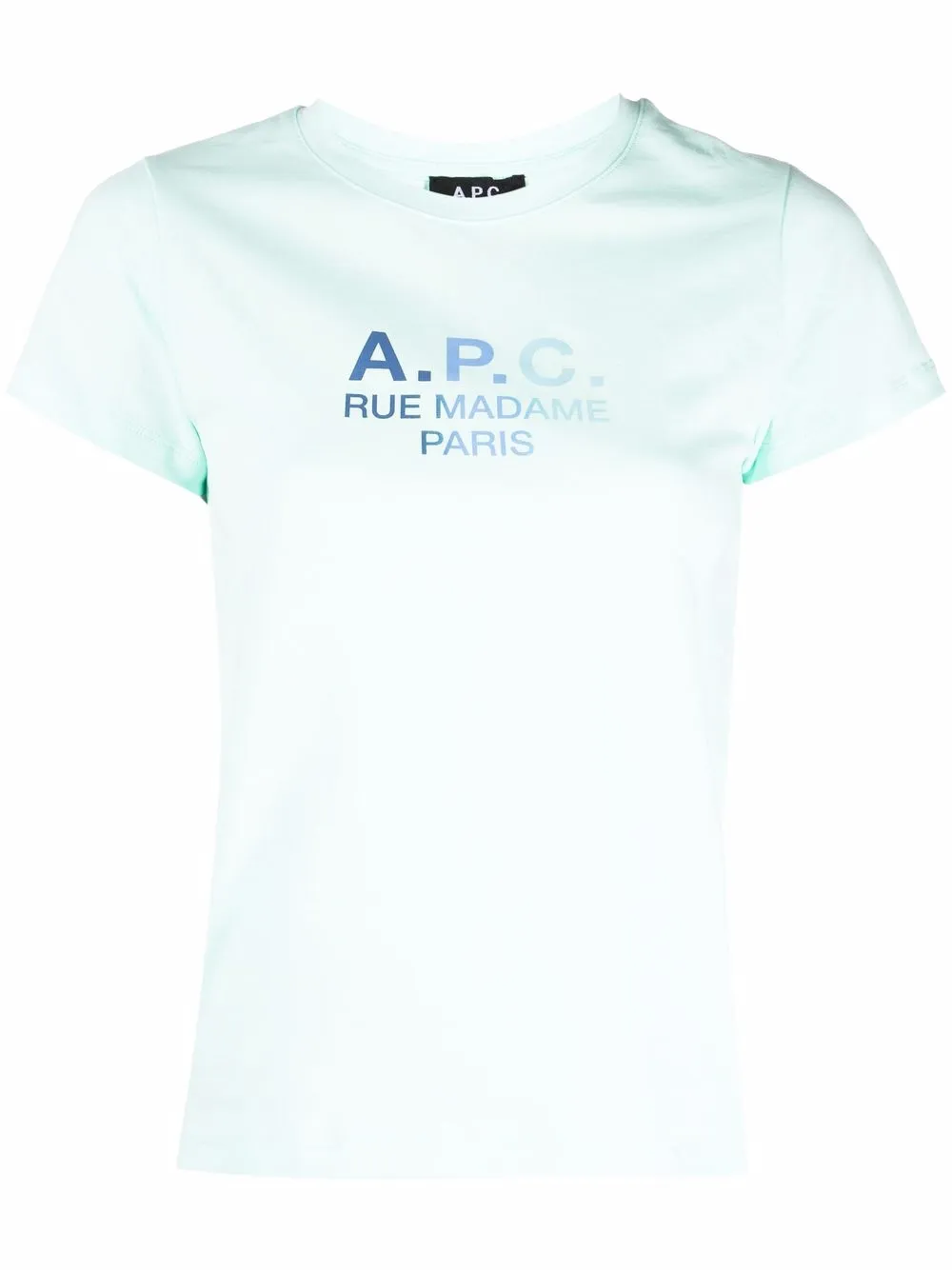 A.P.C. playera con logo estampado - Verde