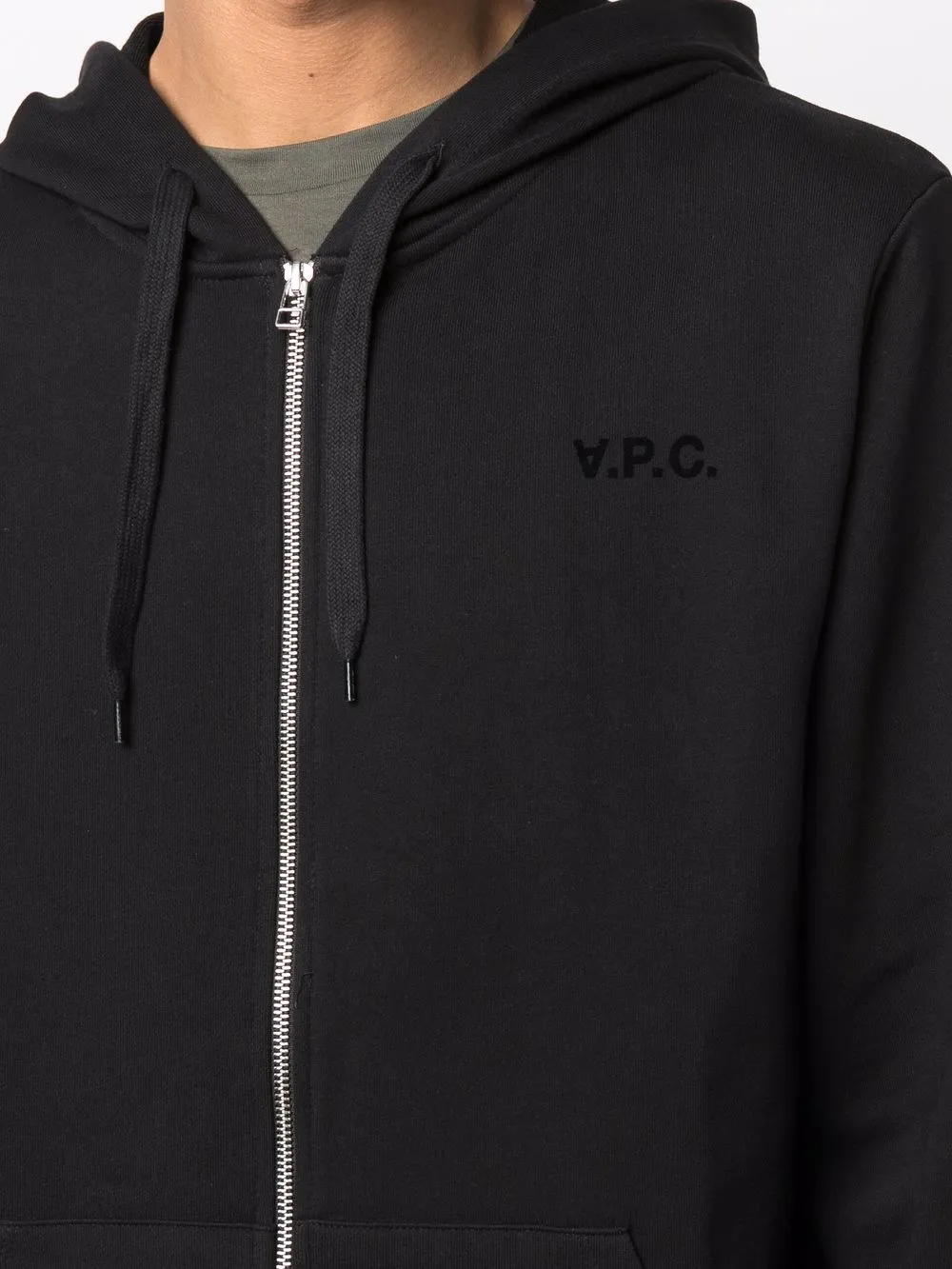 фото A.p.c. худи на молнии с логотипом