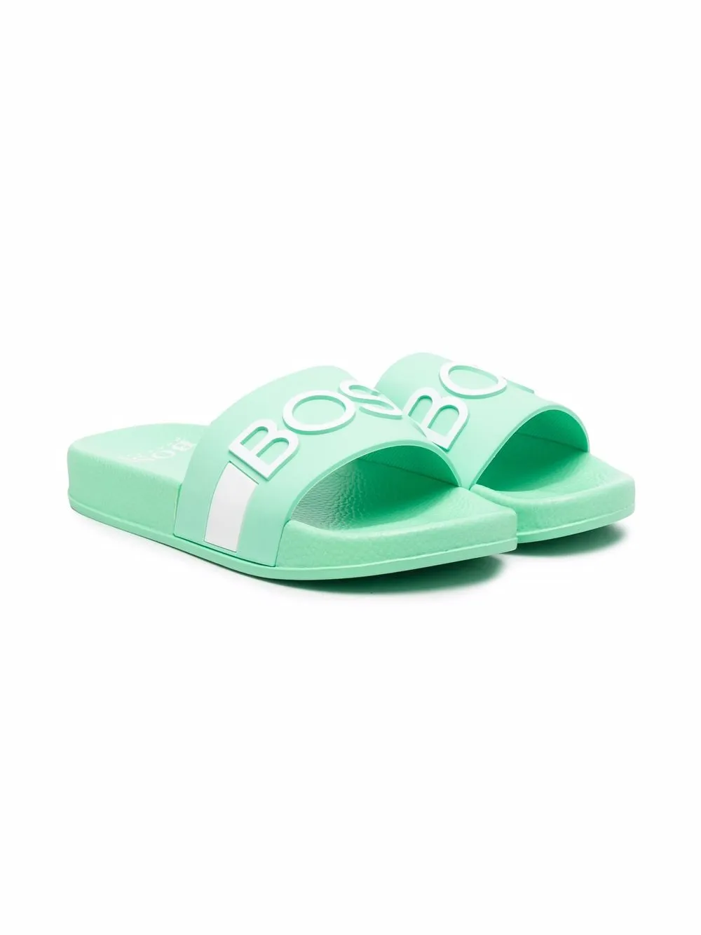 

BOSS Kidswear flip flops con logo estampado - Verde