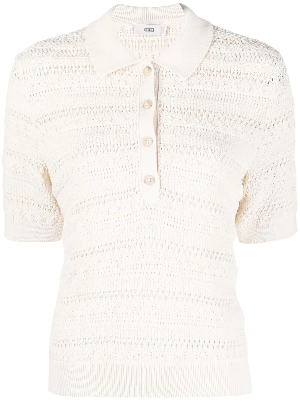 Closed Short-sleeve Polo Shirt In Neutrals