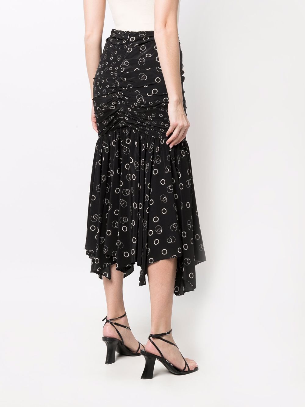 фото Isabel marant юбка с завышенной талией и графичным принтом