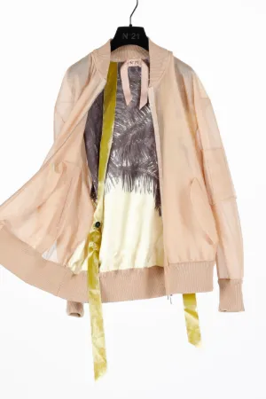 tulle bomber jacket