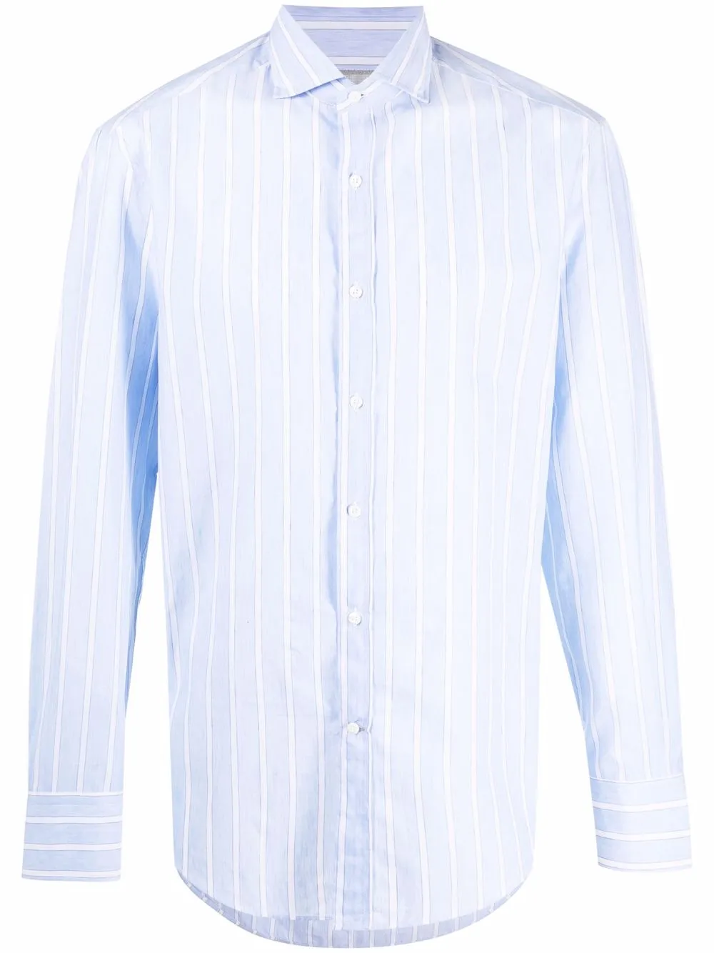 Brunello Cucinelli Gestreept overhemd Blauw
