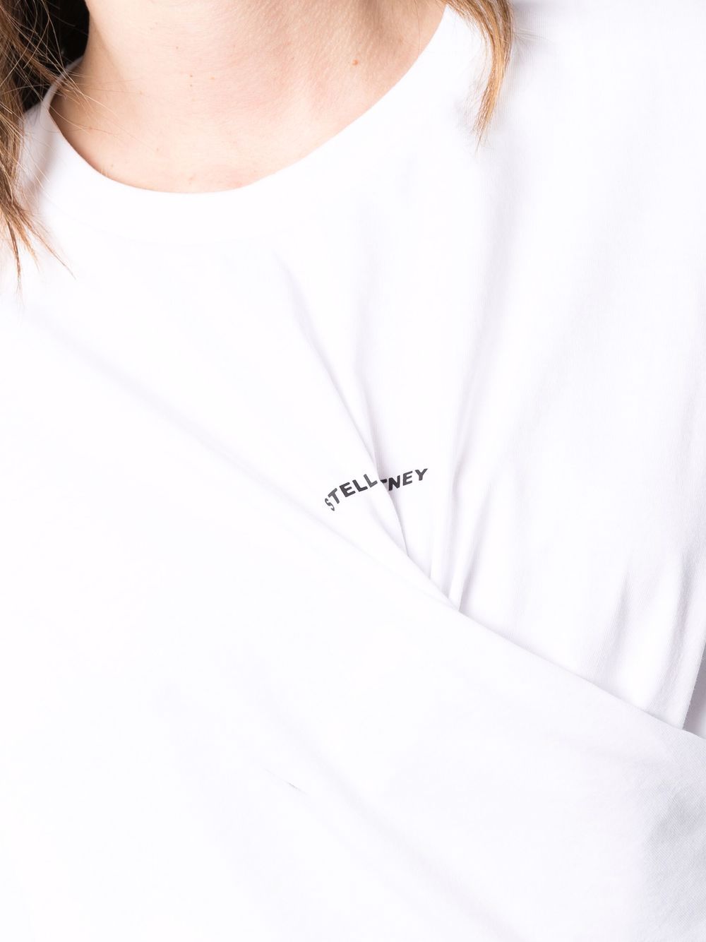 Stella McCartney twist logo print T-shirt Women