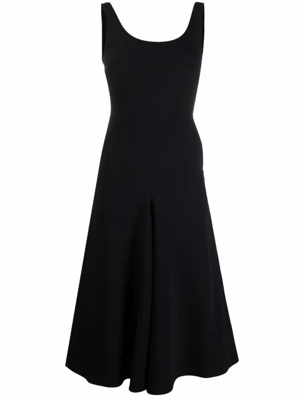 Robe Moulante Texturée Noire Sans Manches À Col Bateau | Robes