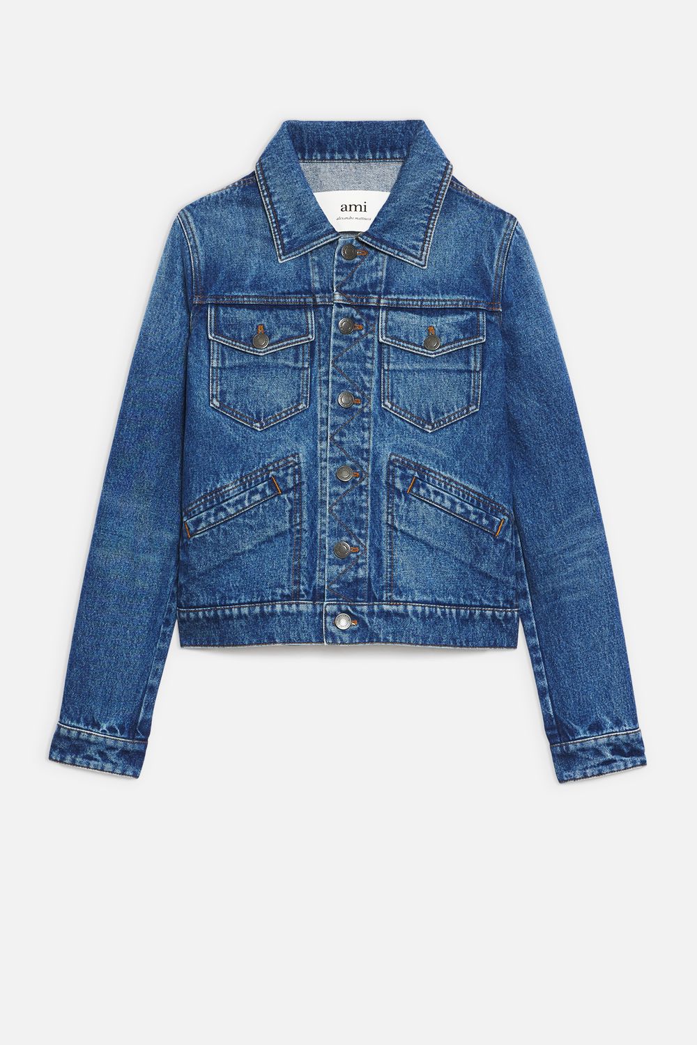 Denim Trucker Jacket - AMI PARIS OFFICIAL