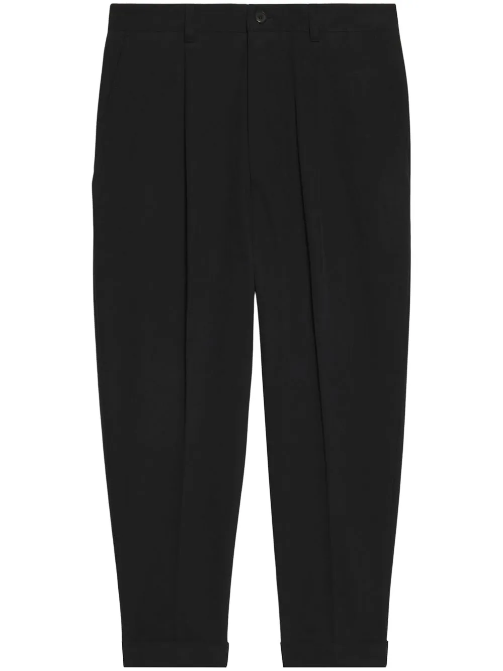 

AMI Paris tapered cropped trousers - Black