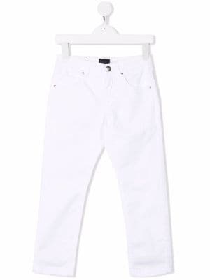 Cuffed-leg chino trousers Farfetch Jungen Kleidung Hosen & Jeans Lange Hosen Chinos 