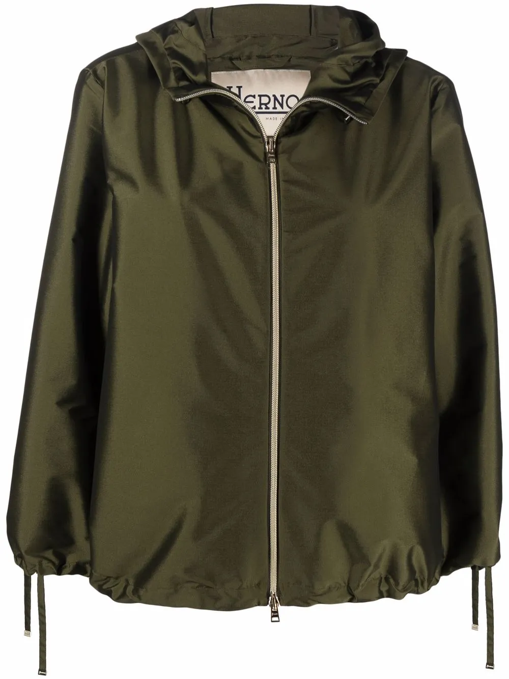 

Herno zip-up hooded jacket - Green