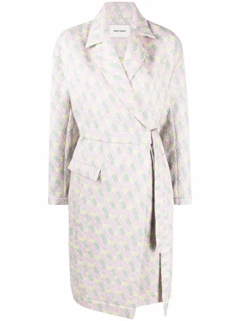 Henrik Vibskov Again floral wrap coat