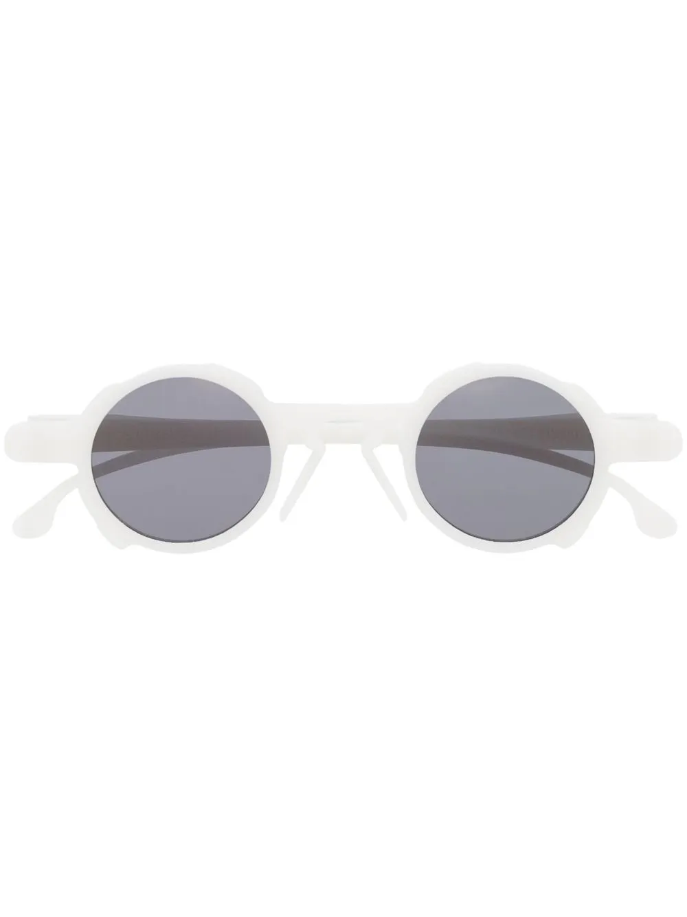 

Henrik Vibskov lentes de sol Small con armazón redonda - Blanco