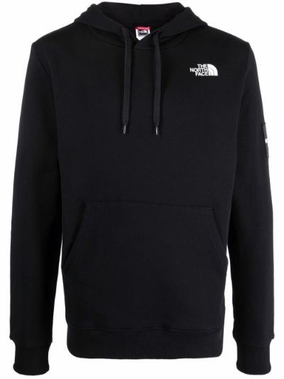 north face all over print hoodie