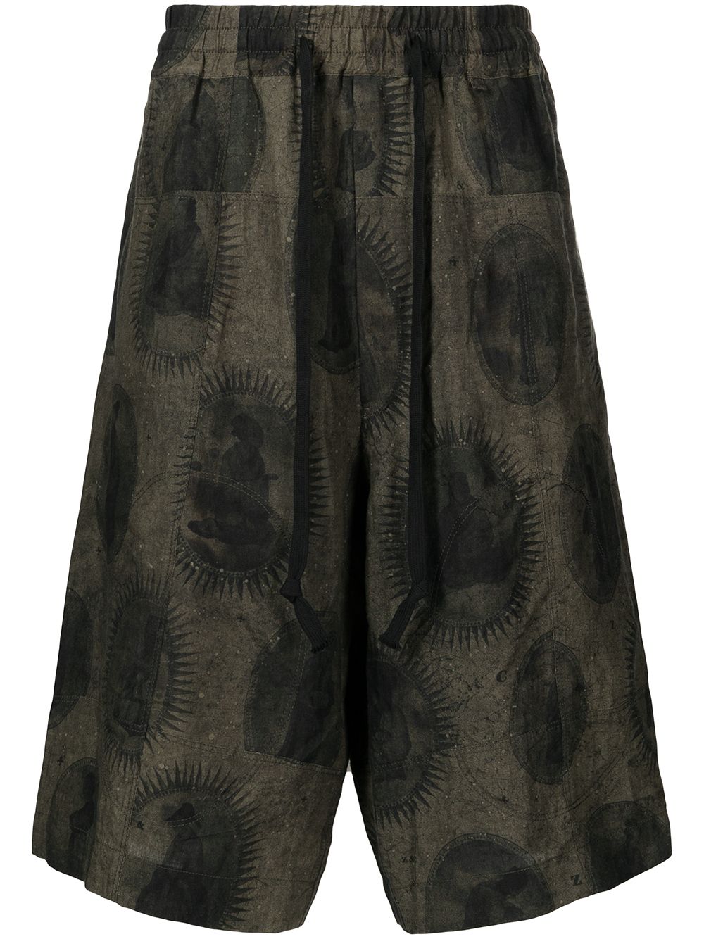 фото Ziggy chen graphic-print bermuda shorts