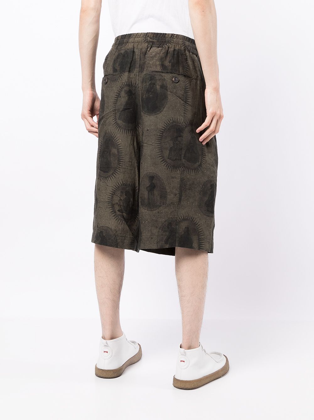 фото Ziggy chen graphic-print bermuda shorts