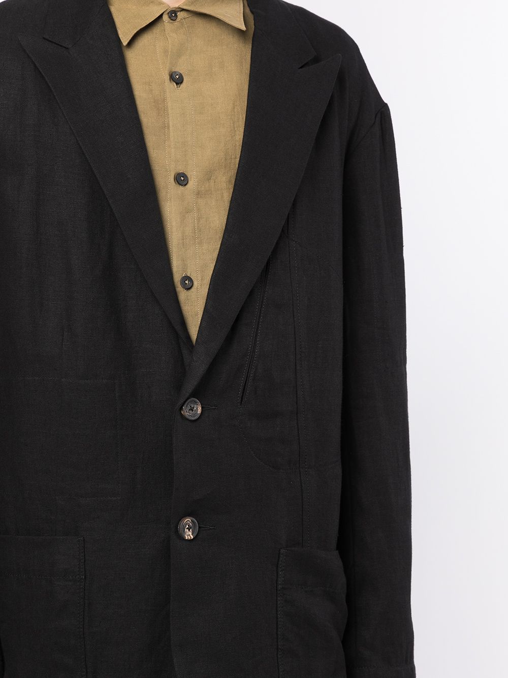 фото Ziggy chen peak-lapel single-breasted jacket