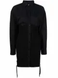 ANDREĀDAMO structured shirt dress - Black