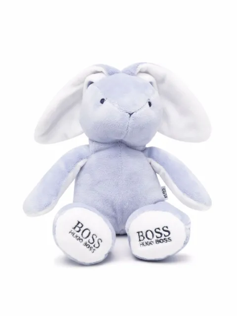 BOSS Kidswear logo-print rabbit soft toy