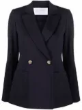 Harris Wharf London notched-lapel double-breasted jacket - Blue