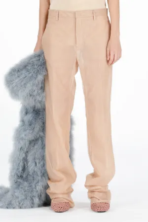 Tulle Wide-Leg Trousers