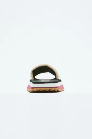 Logo-Embroidered Slides