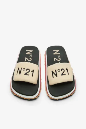 Logo-Embroidered Slides