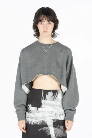 Logo-Print Cropped Sweatshirt