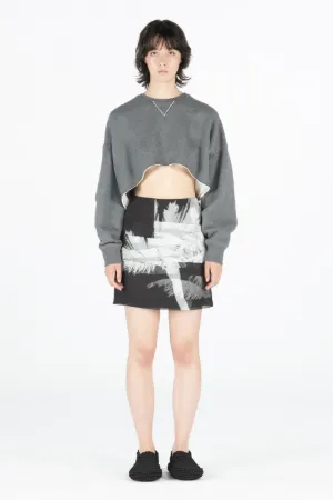 Logo-Print Cropped Sweatshirt