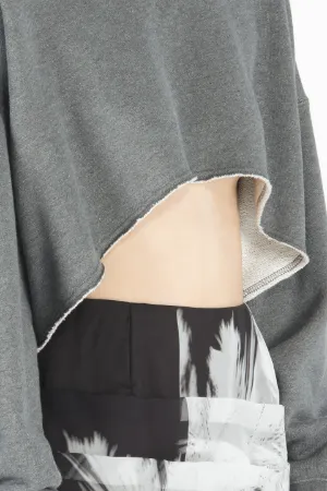Logo-Print Cropped Sweatshirt