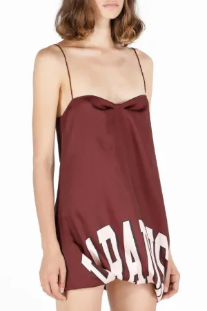 Slogan-Print Mini Dress