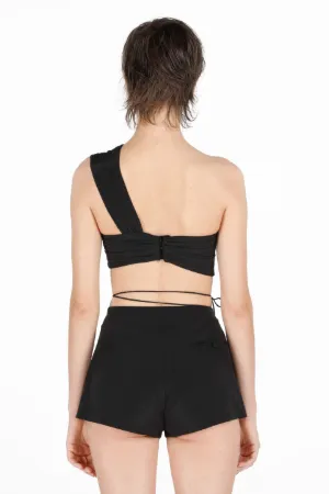 Gathered One-Shoulder Top