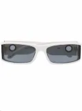 Linda Farrow Mya rectangle-frame sunglasses - White