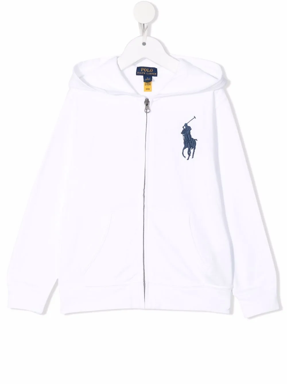 

Ralph Lauren Kids Polo Pony zipped hoodie - White