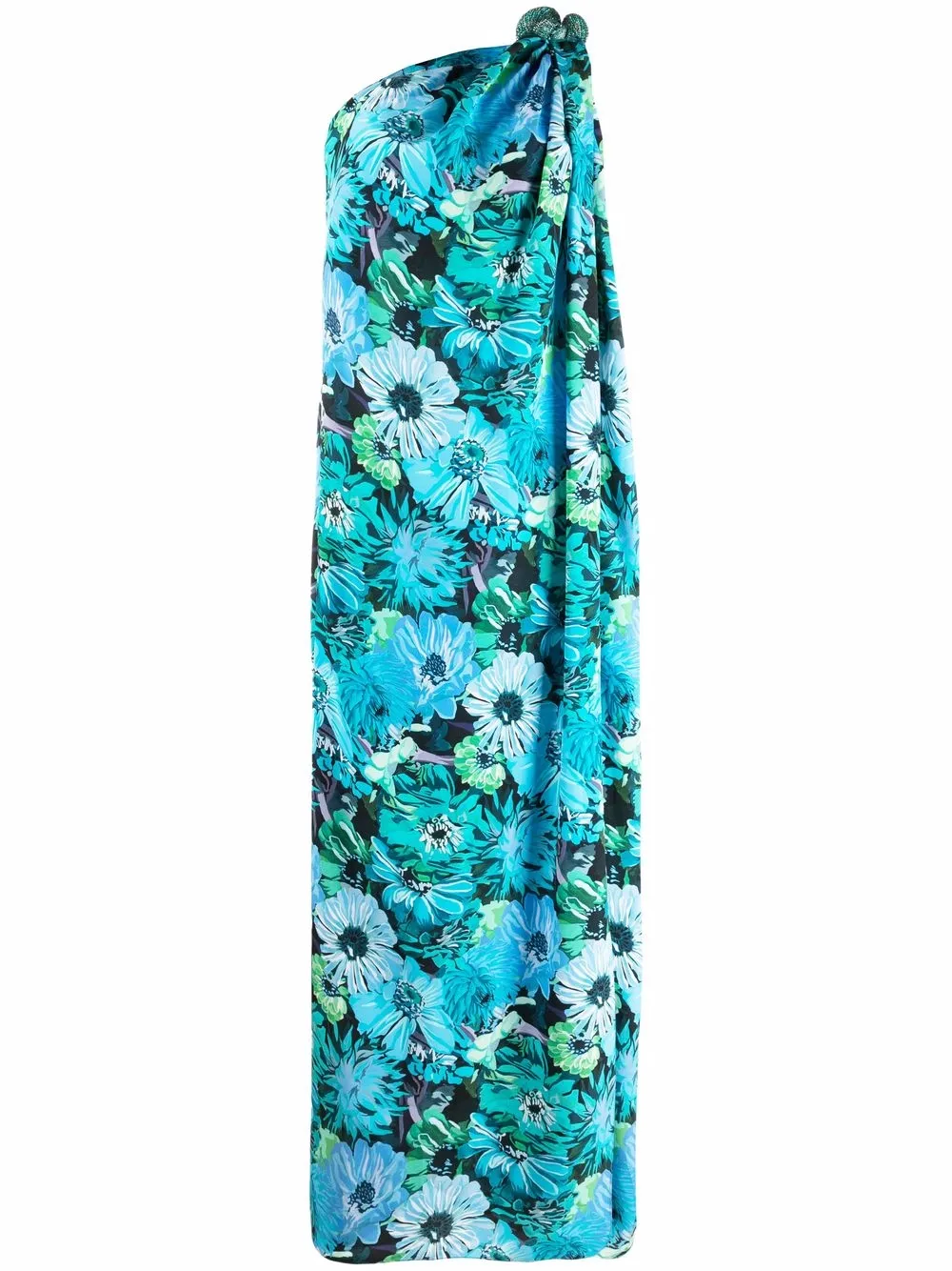 

Stella McCartney vestido con estampado floral - Azul