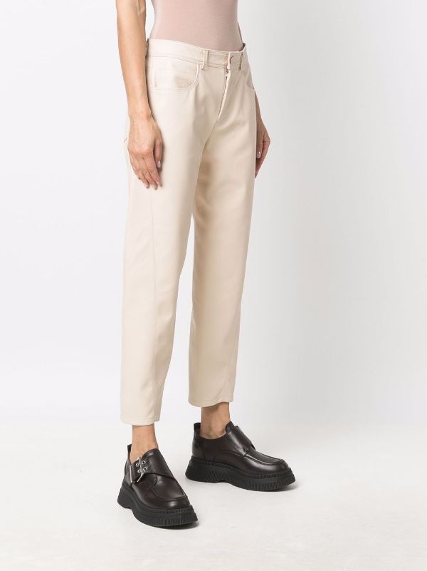 Stella mccartney shops faux leather pants