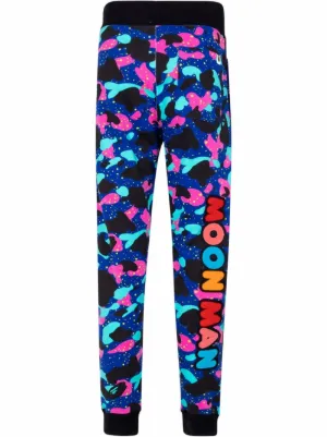 BAPE Mix Camo Shark Crazy Slim Sweat Pants Multicolor - Novelship