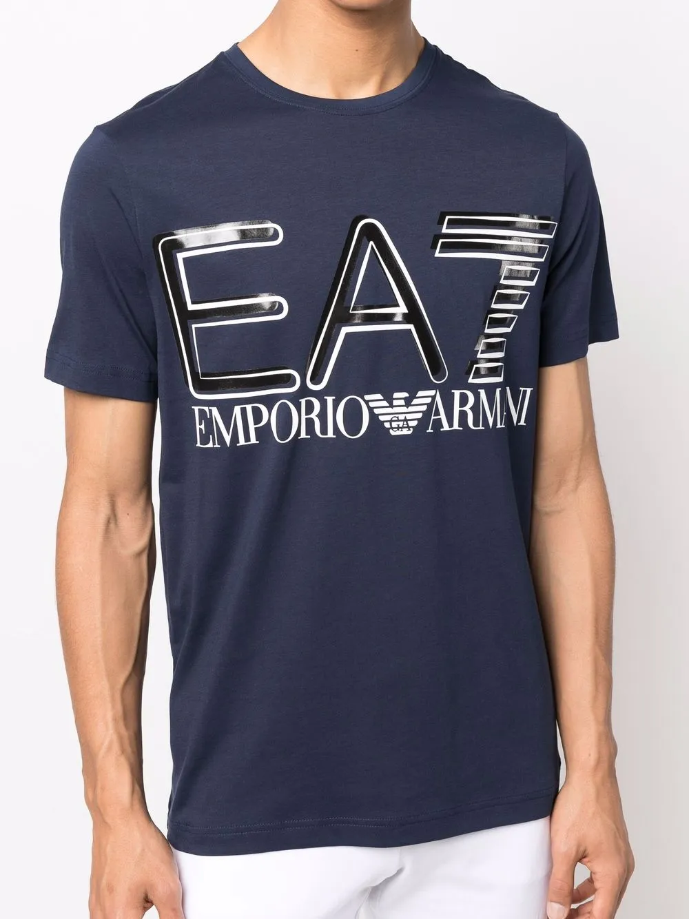 ea7 emporio armani logo印花短袖t恤 图 5