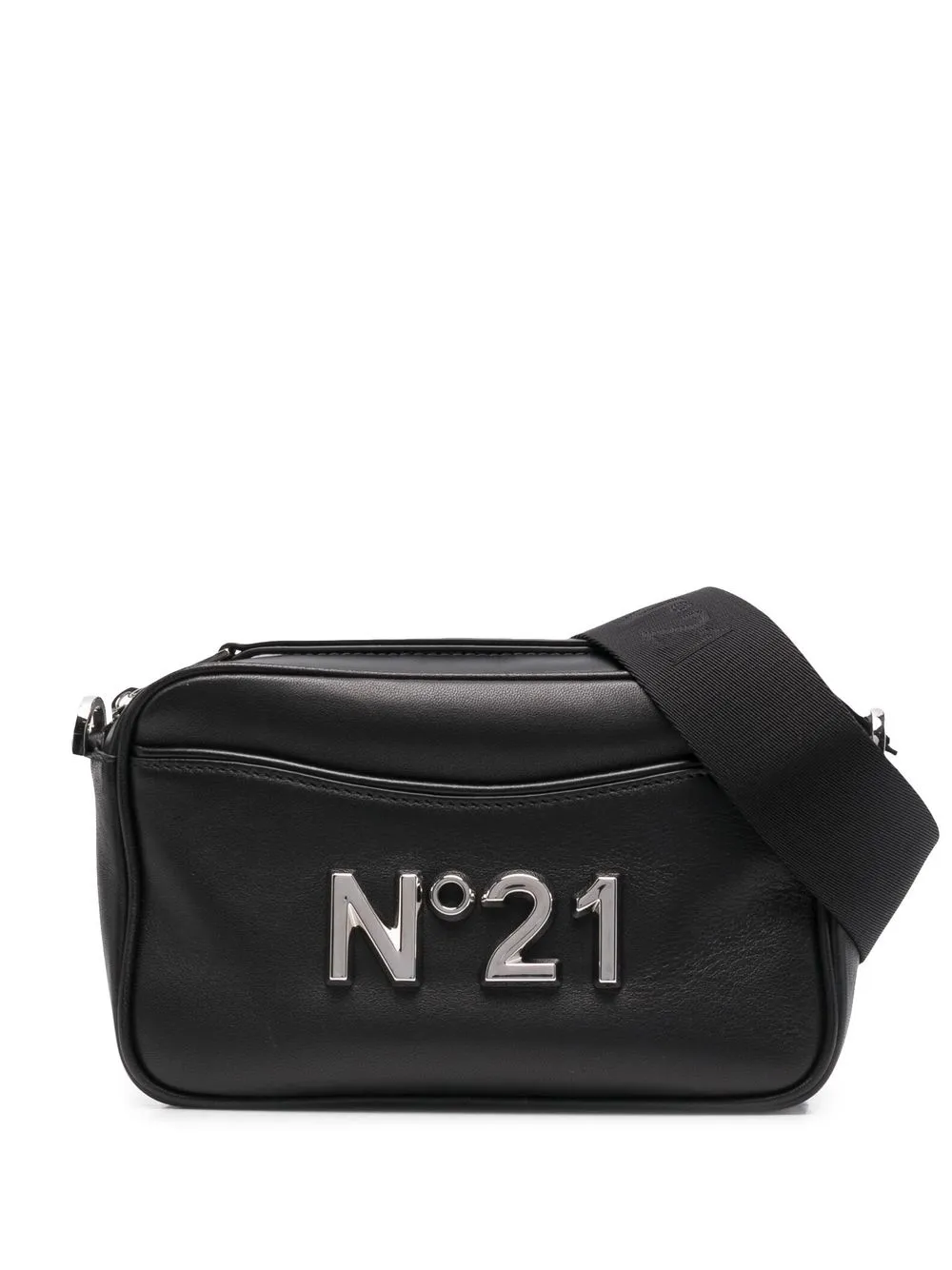 

Nº21 logo-plaque camera bag - Black