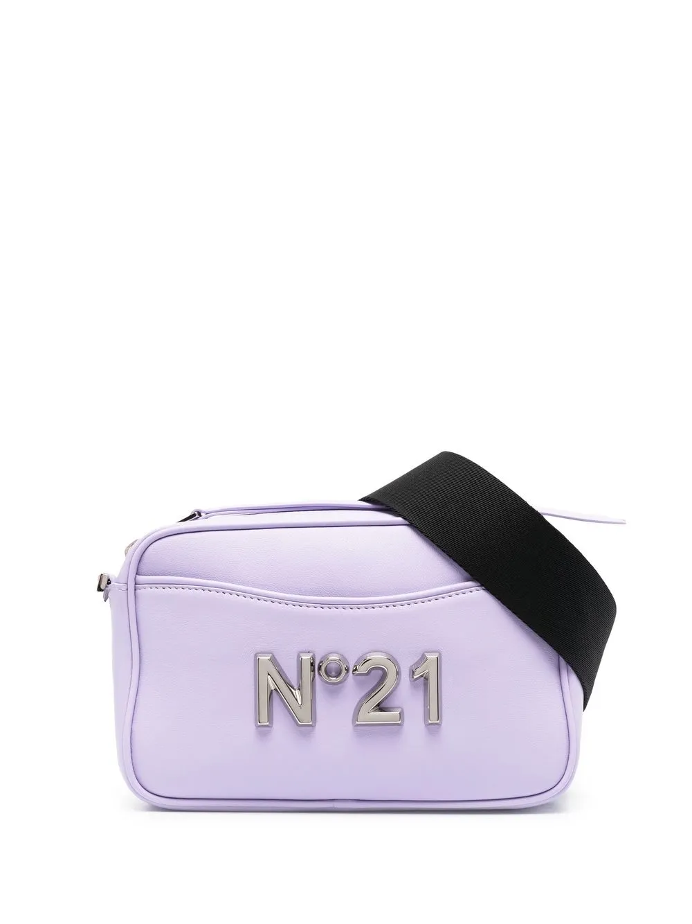 

Nº21 logo-plaque leather crossbody bag - Purple