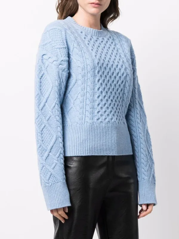 Stella McCartney Aran-knit Cropped Jumper - Farfetch