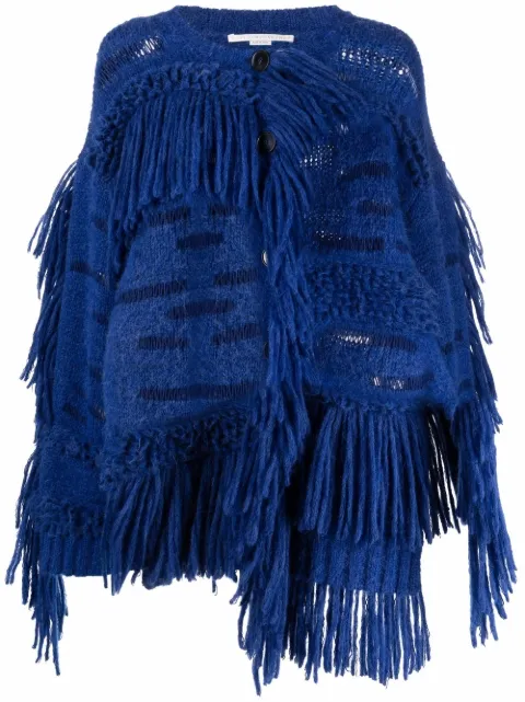 Stella McCartney oversized fringed jumper