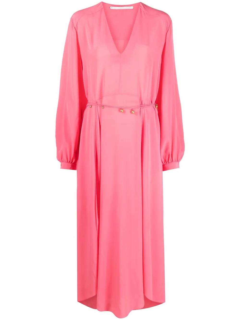 

Stella McCartney organic silk belted dress - Pink