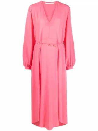 オールインワン・サロペット Stella Mccartney Belted Silk Dress Stella McCartney Belted Silk Shirtdress | Saks Fifth Avenue