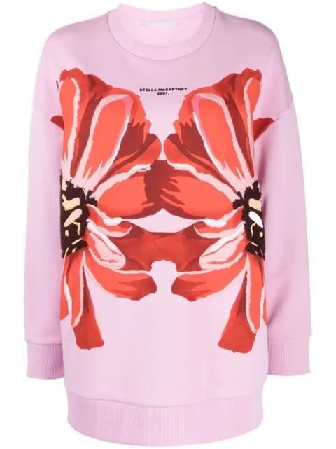 Stella McCartney giant flowers-print sweatshirt