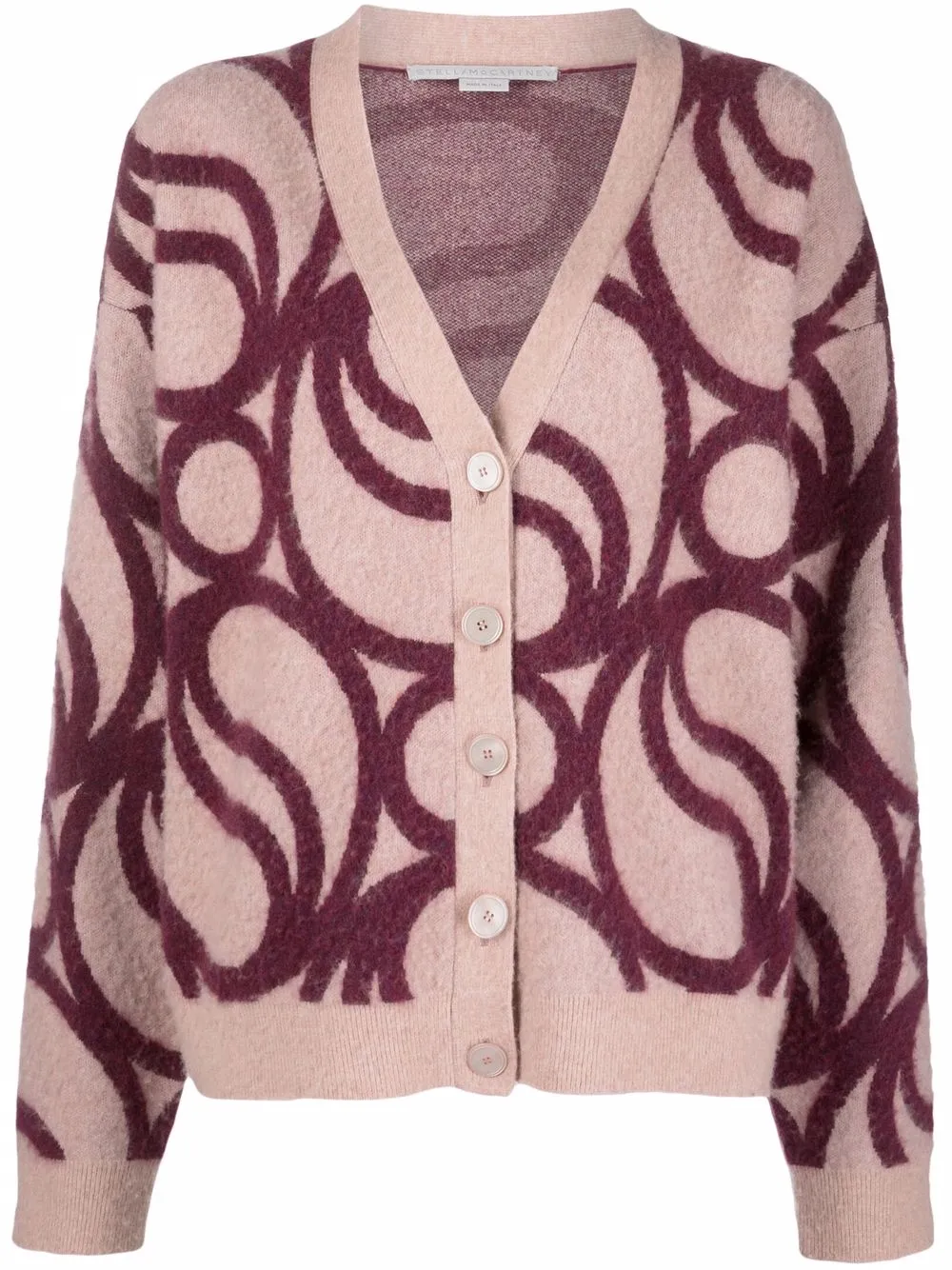 

Stella McCartney cárdigan con monograma - Rosado