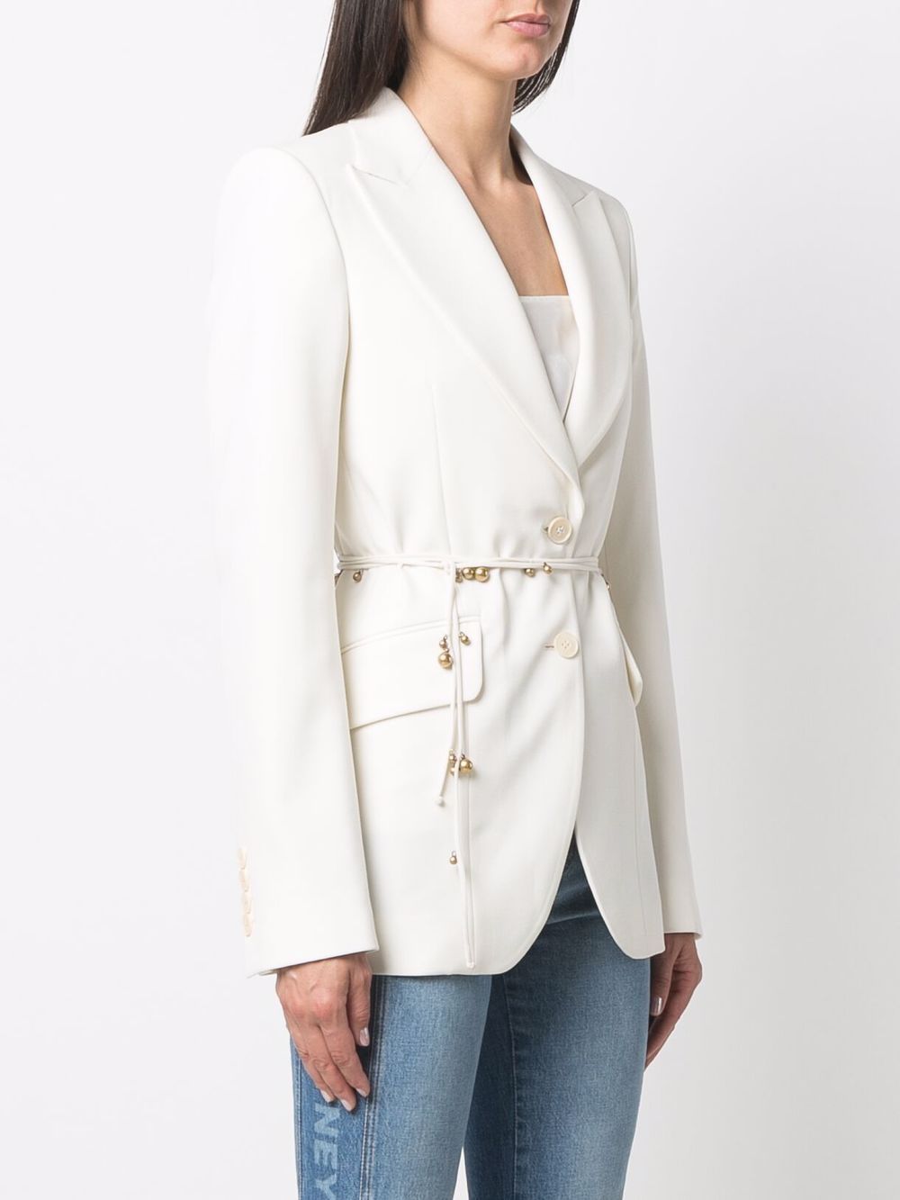 Nanushka belted single-breasted blazer Women